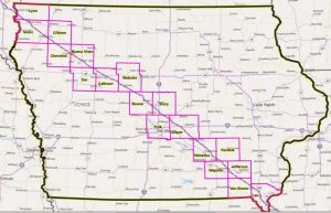 Map of Pipeline route IA
